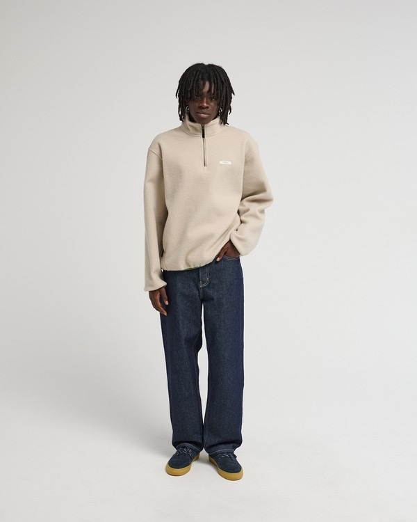 Element Sefton  1/4 Zip Fleece - Oatmeal Heather