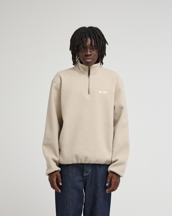 Element Sefton  1/4 Zip Fleece - Oatmeal Heather