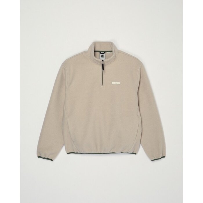 Element Sefton  1/4 Zip Fleece - Oatmeal Heather