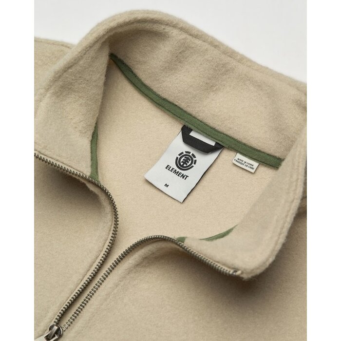 Element Sefton  1/4 Zip Fleece - Oatmeal Heather