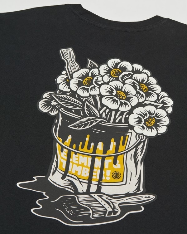 Element Timber Flower Pot S/S Tee - Flint Black