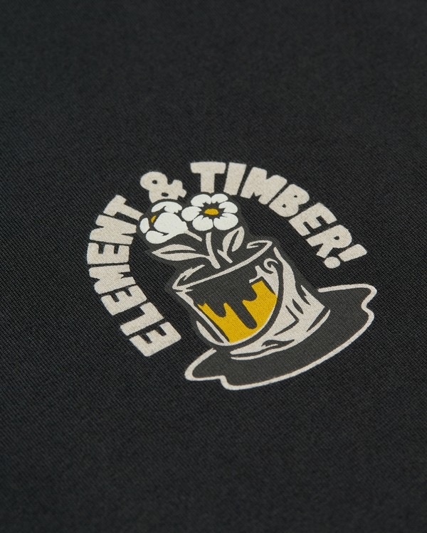 Element Timber Flower Pot S/S Tee - Flint Black