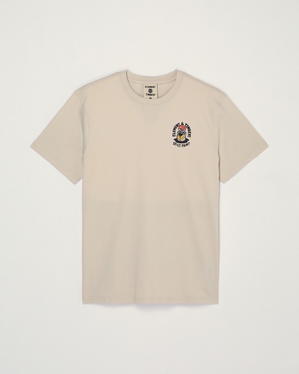 Element Timber Flower Pot S/S Tee - Oat Milk