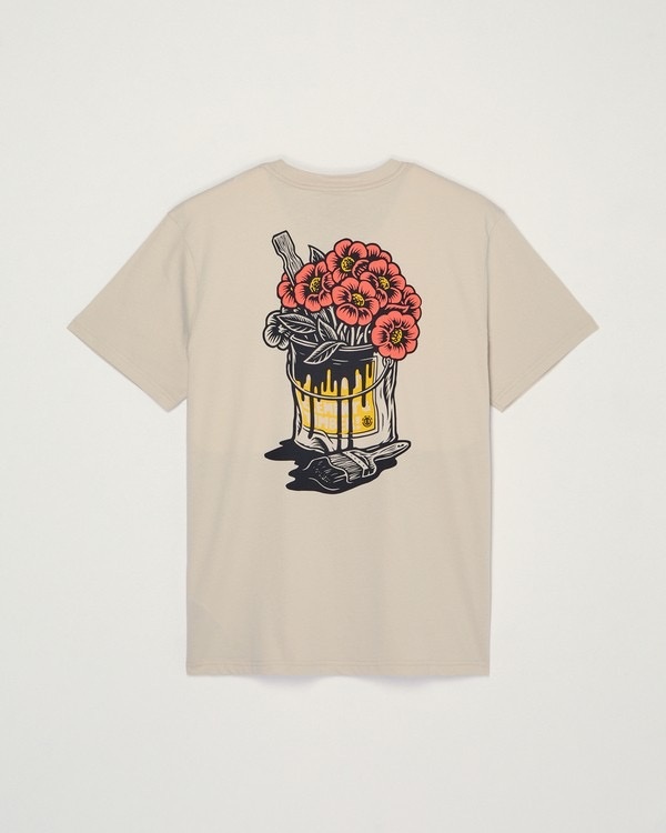 Element Timber Flower Pot S/S Tee - Oat Milk