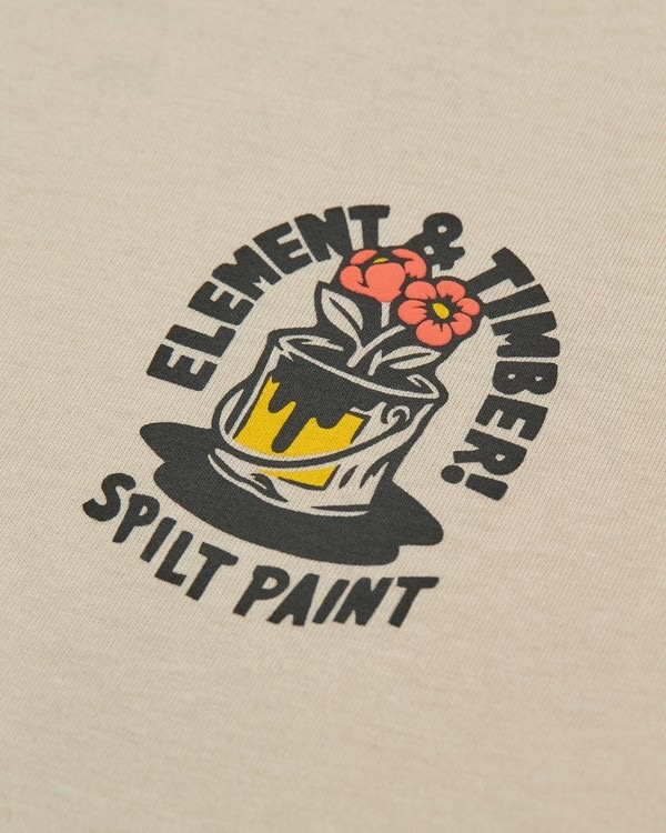 Element Timber Flower Pot S/S Tee - Oat Milk