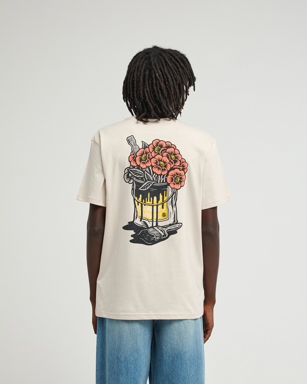 Element Timber Flower Pot S/S Tee - Oat Milk