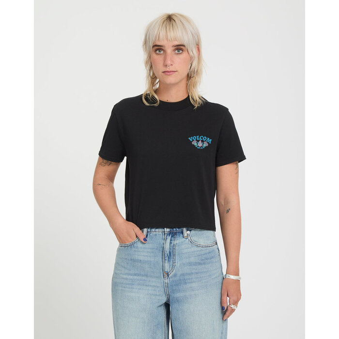 Volcom Dial Crop Tee - Black