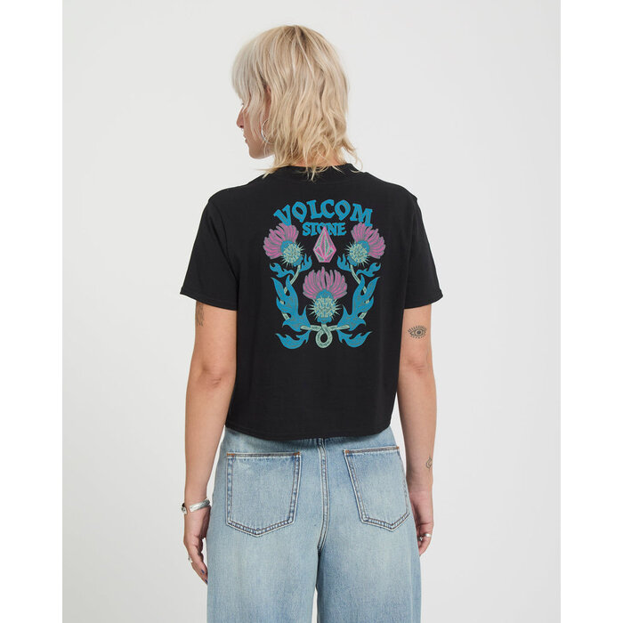 Volcom Dial Crop Tee - Black