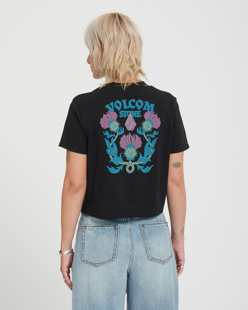 Volcom Dial Crop Tee - Black