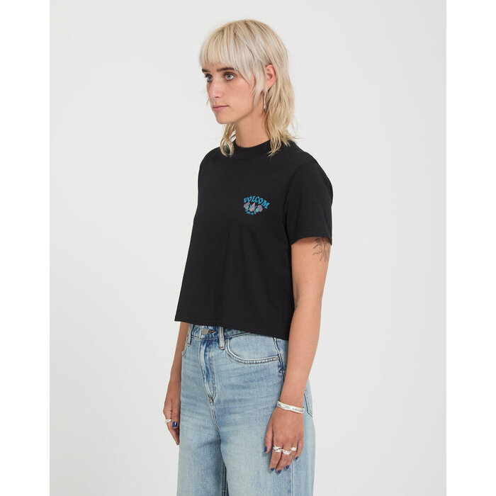 Volcom Dial Crop Tee - Black