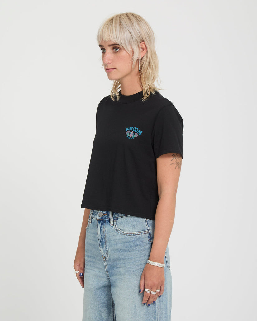 Volcom Dial Crop Tee - Black
