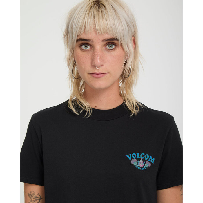 Volcom Dial Crop Tee - Black