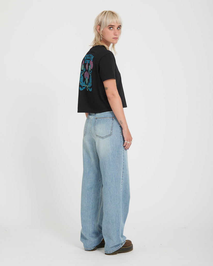 Volcom Dial Crop Tee - Black