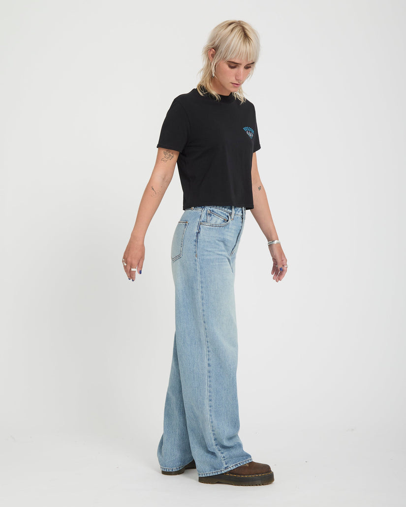 Volcom Dial Crop Tee - Black