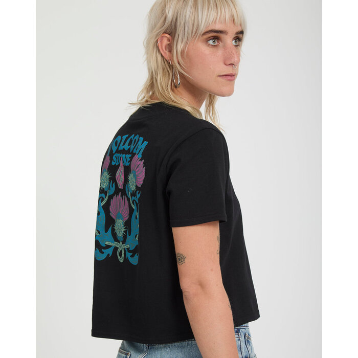 Volcom Dial Crop Tee - Black