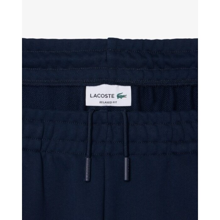 Lacoste Pantalon de survêtement molleton relaxed fit - Bleu Marine