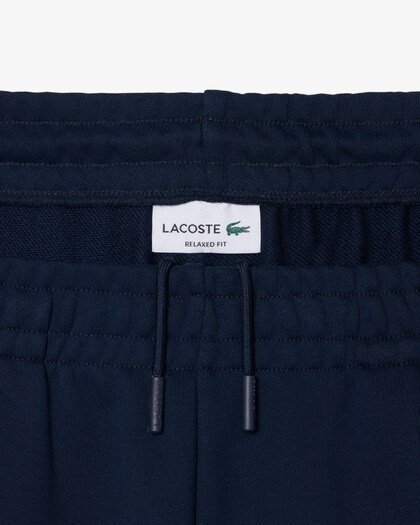 Lacoste Pantalon de survêtement molleton relaxed fit - Bleu Marine