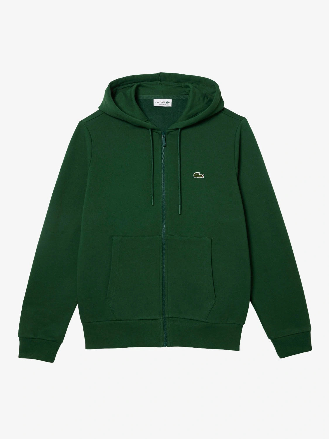 Lacoste Sweatshirt Zippé Lacoste avec Poche Kangourou - Vert