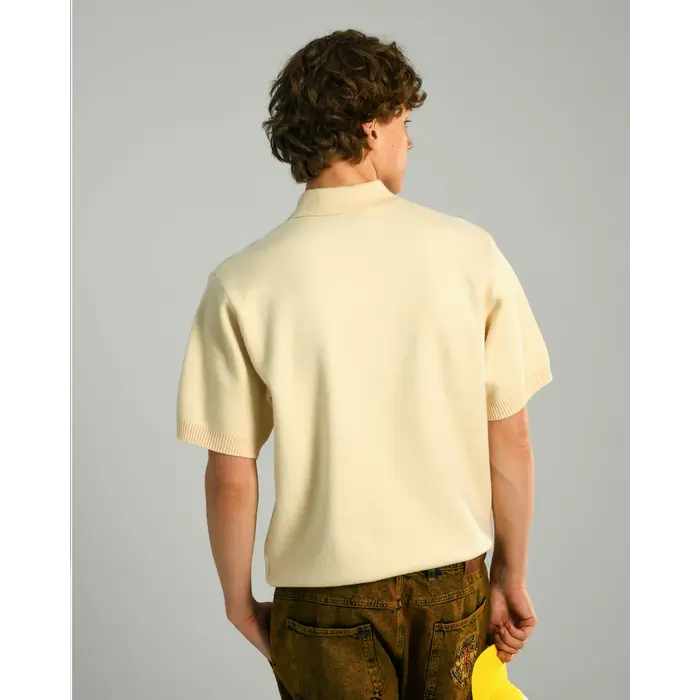 Hélas Bronx Knit Polo - Beige