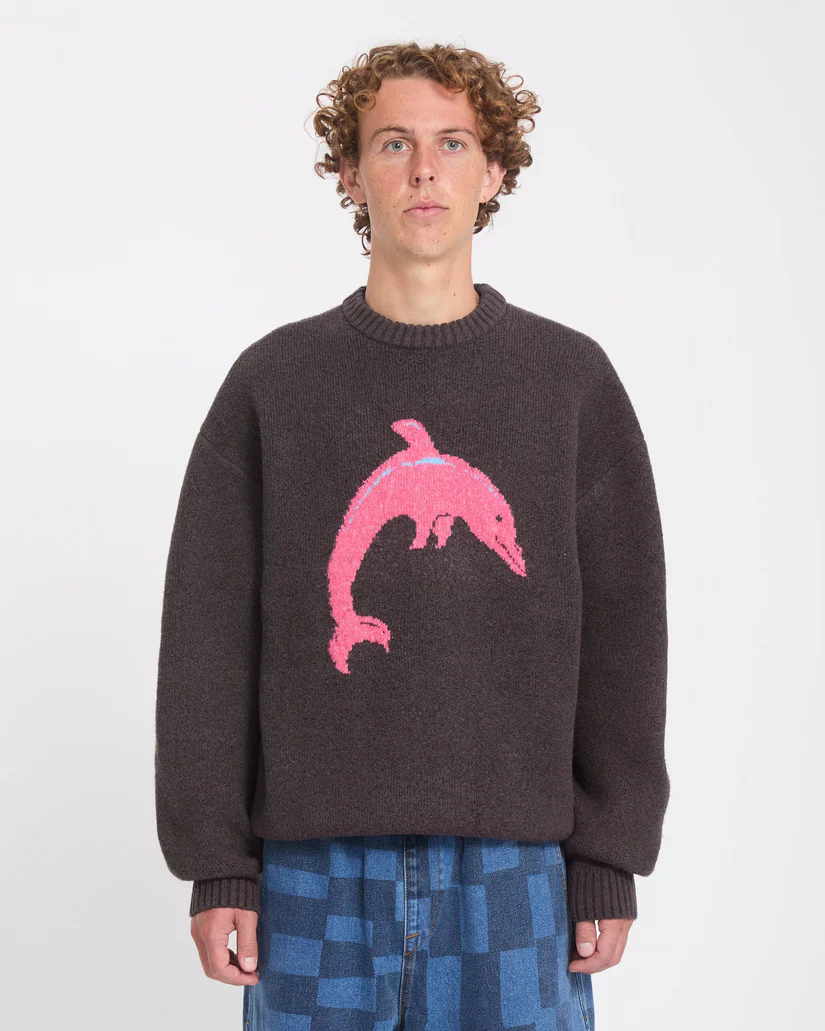 Volcom Ozzy Sweater Dolphin - Raisin