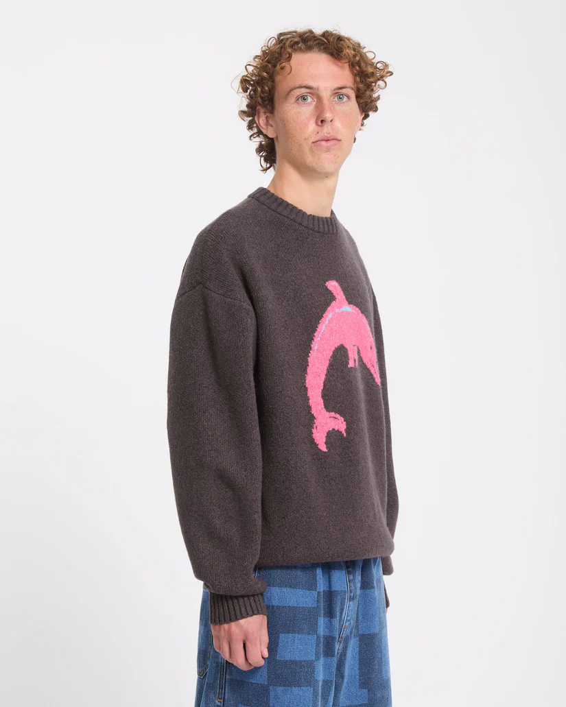 Volcom Ozzy Sweater Dolphin - Raisin