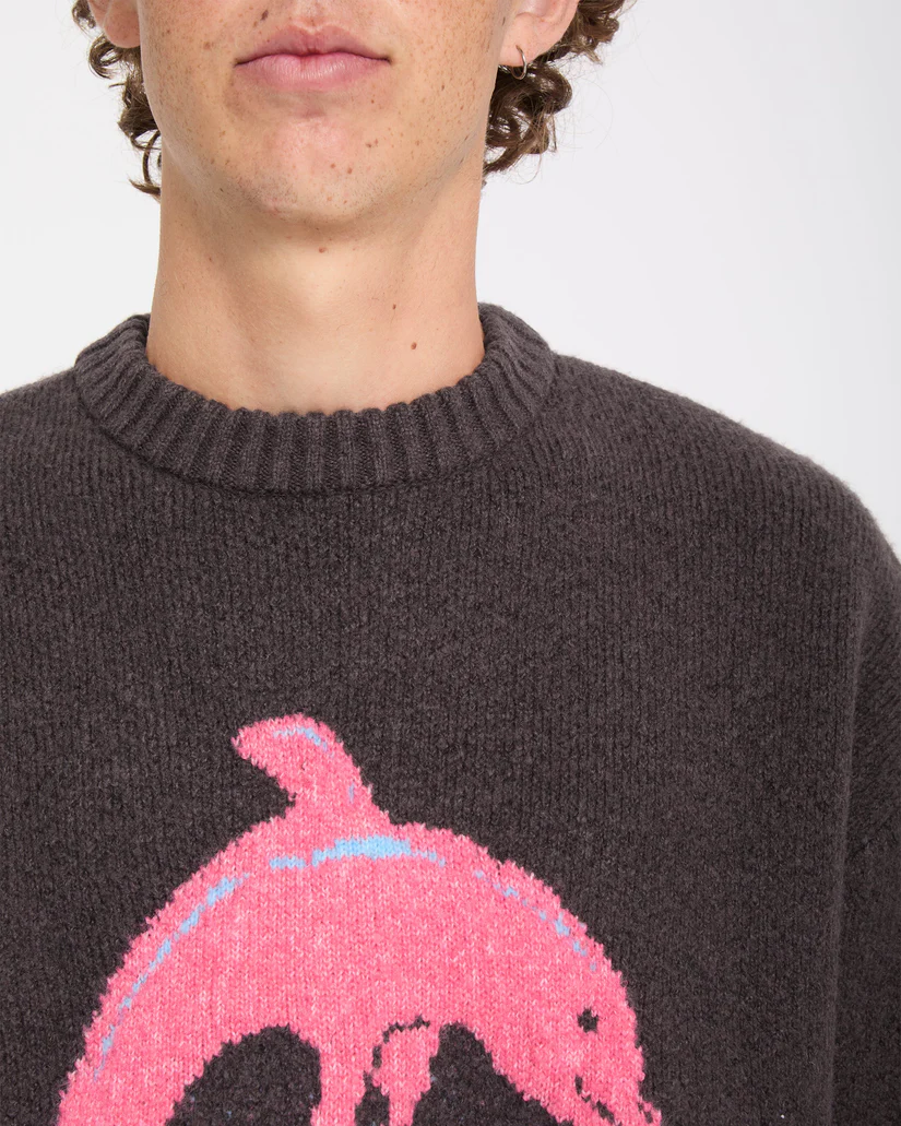 Volcom Ozzy Sweater Dolphin - Raisin