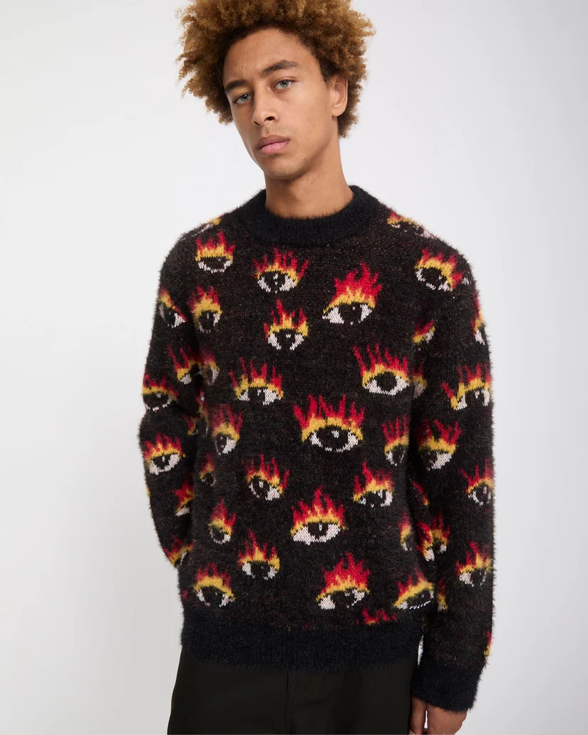 Volcom Ozzy Sweater Eyes - Black