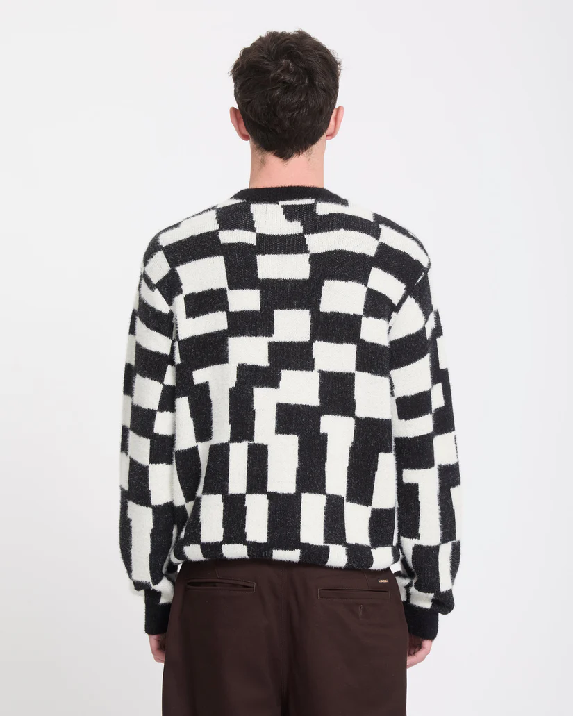 Volcom Carrau Sweater Check - Black