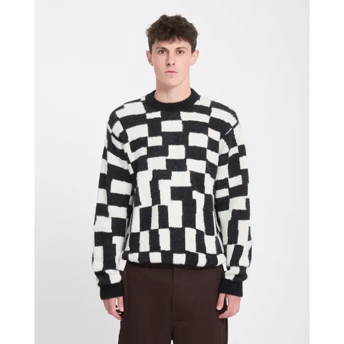 Volcom Carrau Sweater Check - Black