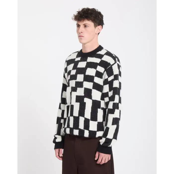 Volcom Carrau Sweater Check - Black