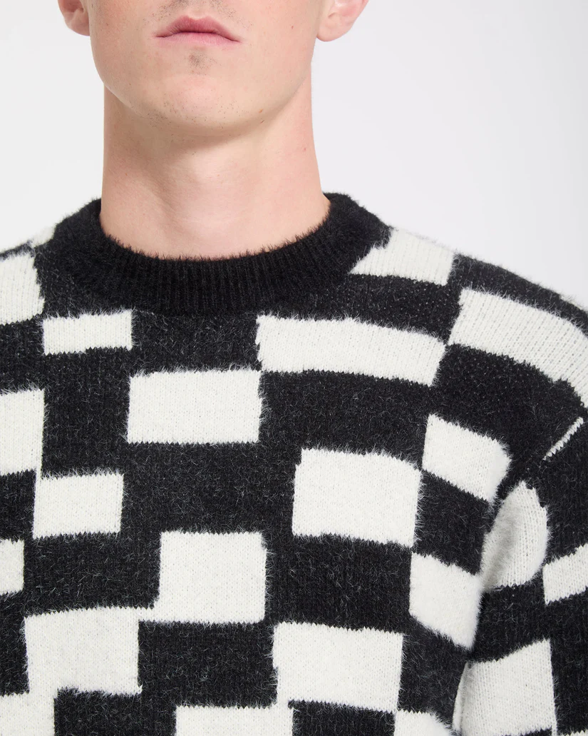 Volcom Carrau Sweater Check - Black