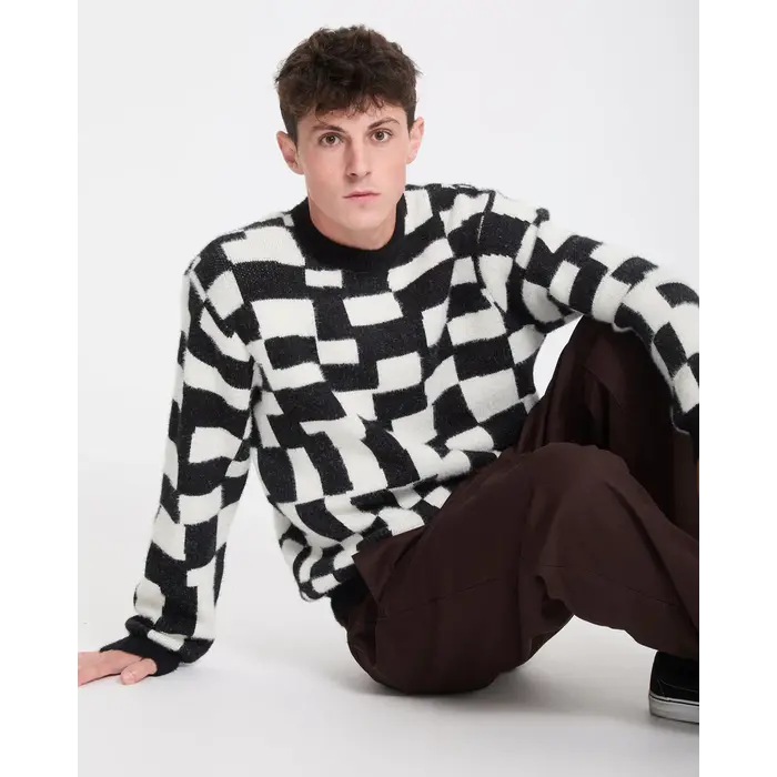 Volcom Carrau Sweater Check - Black