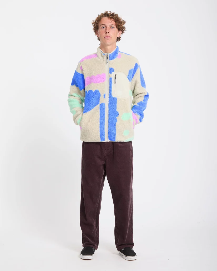 Volcom Carrau Fuzzar Zip - Multi