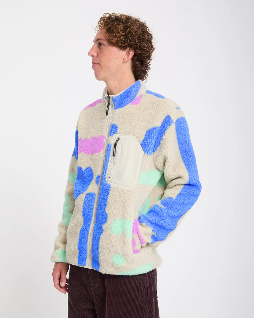 Volcom Carrau Fuzzar Zip - Multi