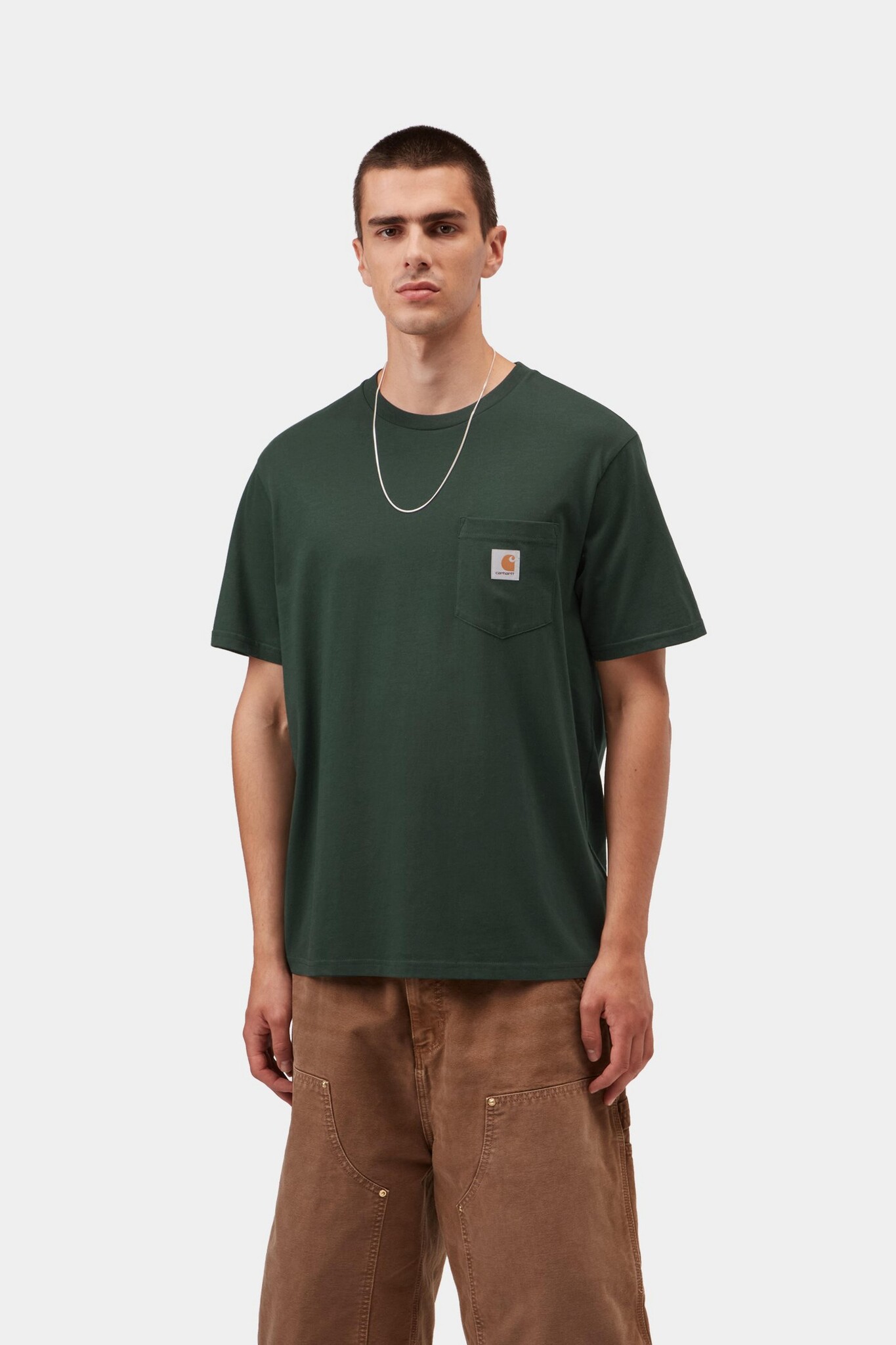 Carhartt WIP S/S Pocket T-Shirt - Dark Scarab