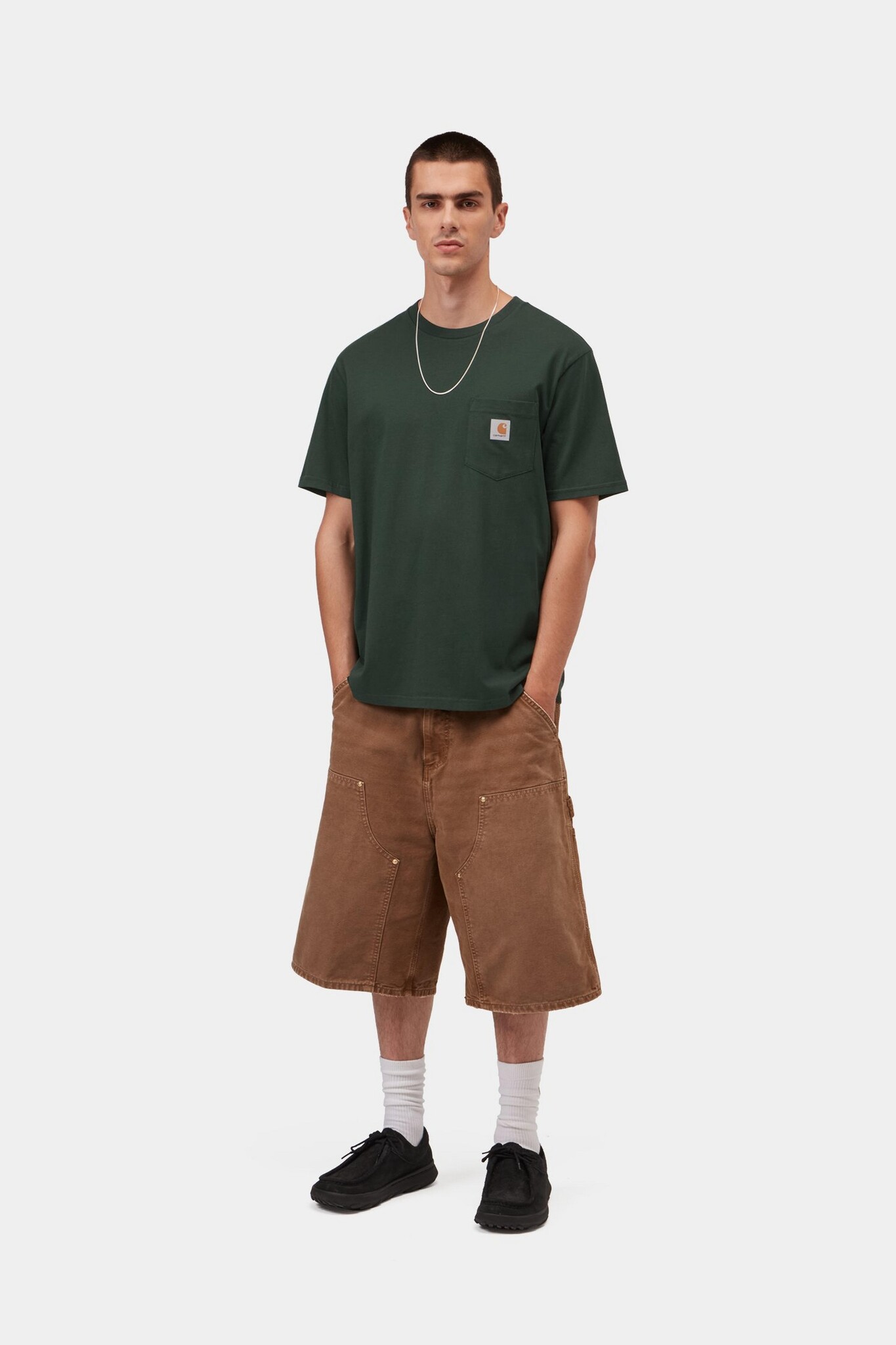 Carhartt WIP S/S Pocket T-Shirt - Dark Scarab