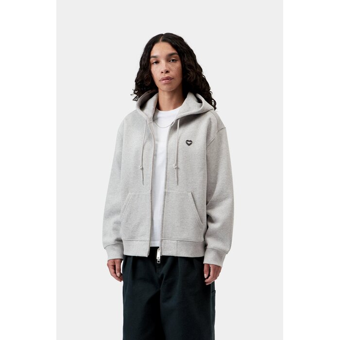 Carhartt WIP W' HD Small Heart Patch Jacket - Grey Heather/Black