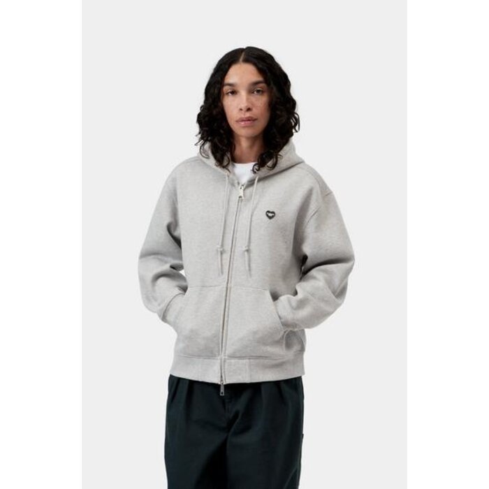 Carhartt WIP W' HD Small Heart Patch Jacket - Grey Heather/Black