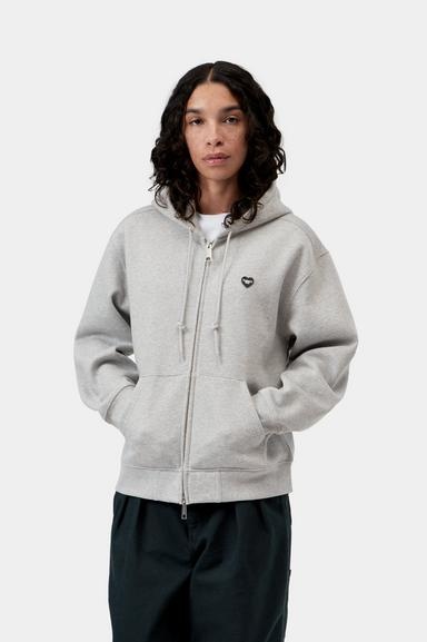 Carhartt WIP W' HD Small Heart Patch Jacket - Grey Heather/Black