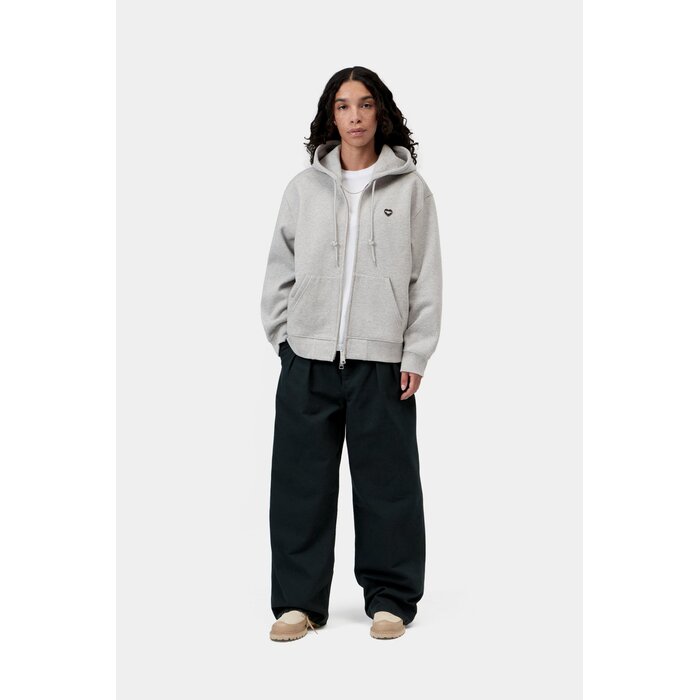 Carhartt WIP W' HD Small Heart Patch Jacket - Grey Heather/Black