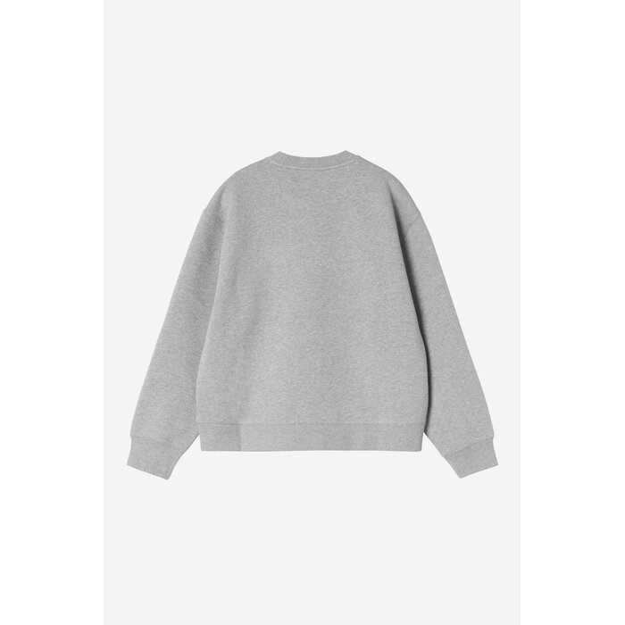Carhartt WIP W' Small Heart Patch Sweat - Grey Heather/Black