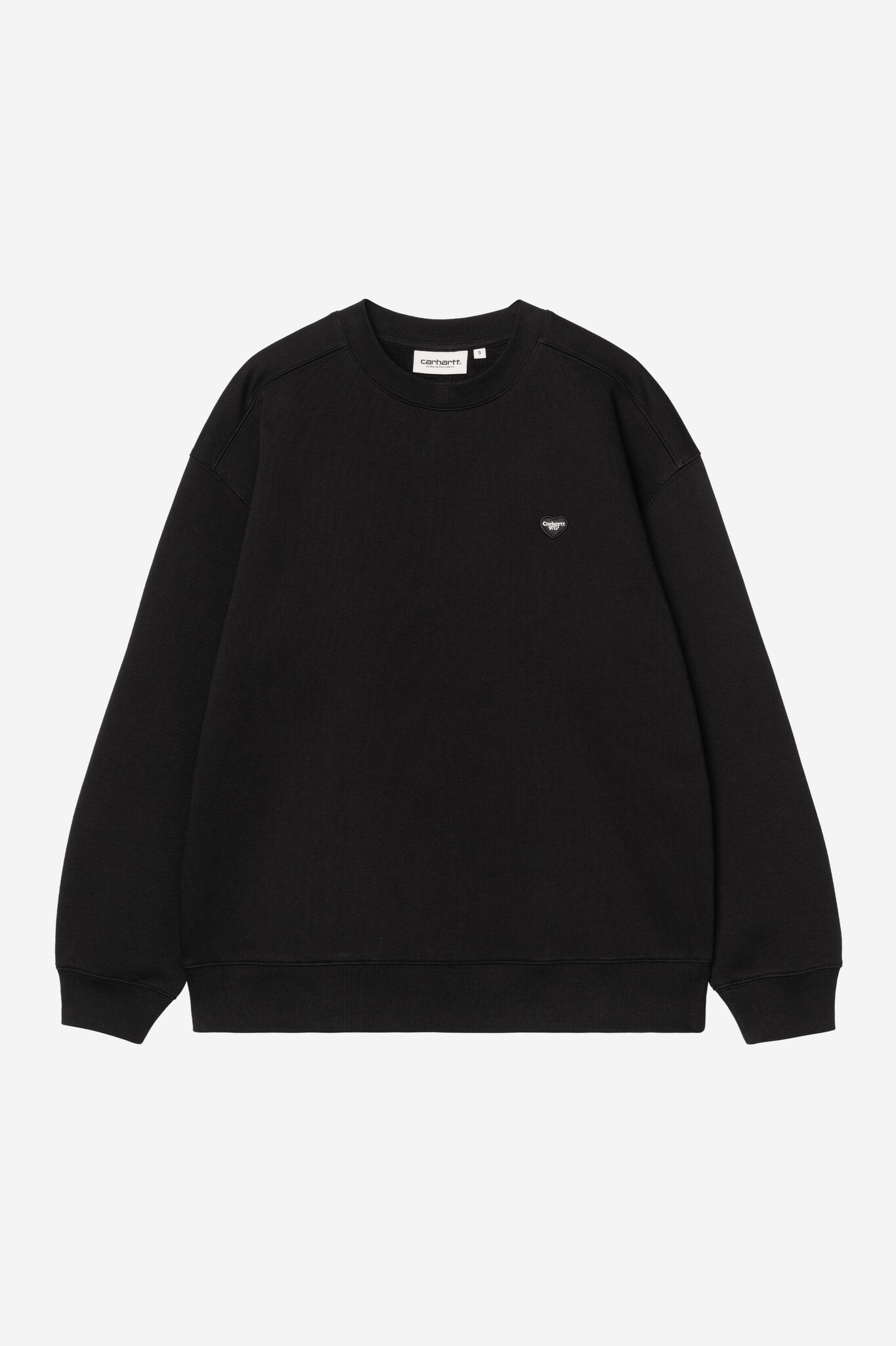Carhartt WIP W' Small Heart Patch Sweat - Black/Black