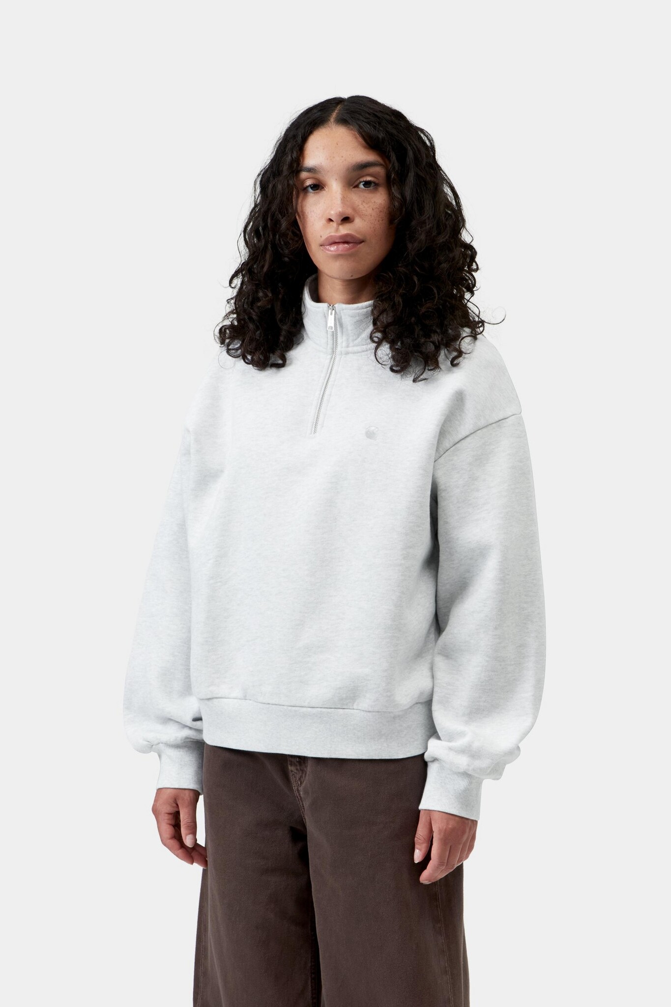Carhartt WIP W' Casey High Neck Sweat - Ash Heather/Silver