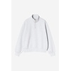 W' Casey High Neck Sweat - Ash Heather/Silver