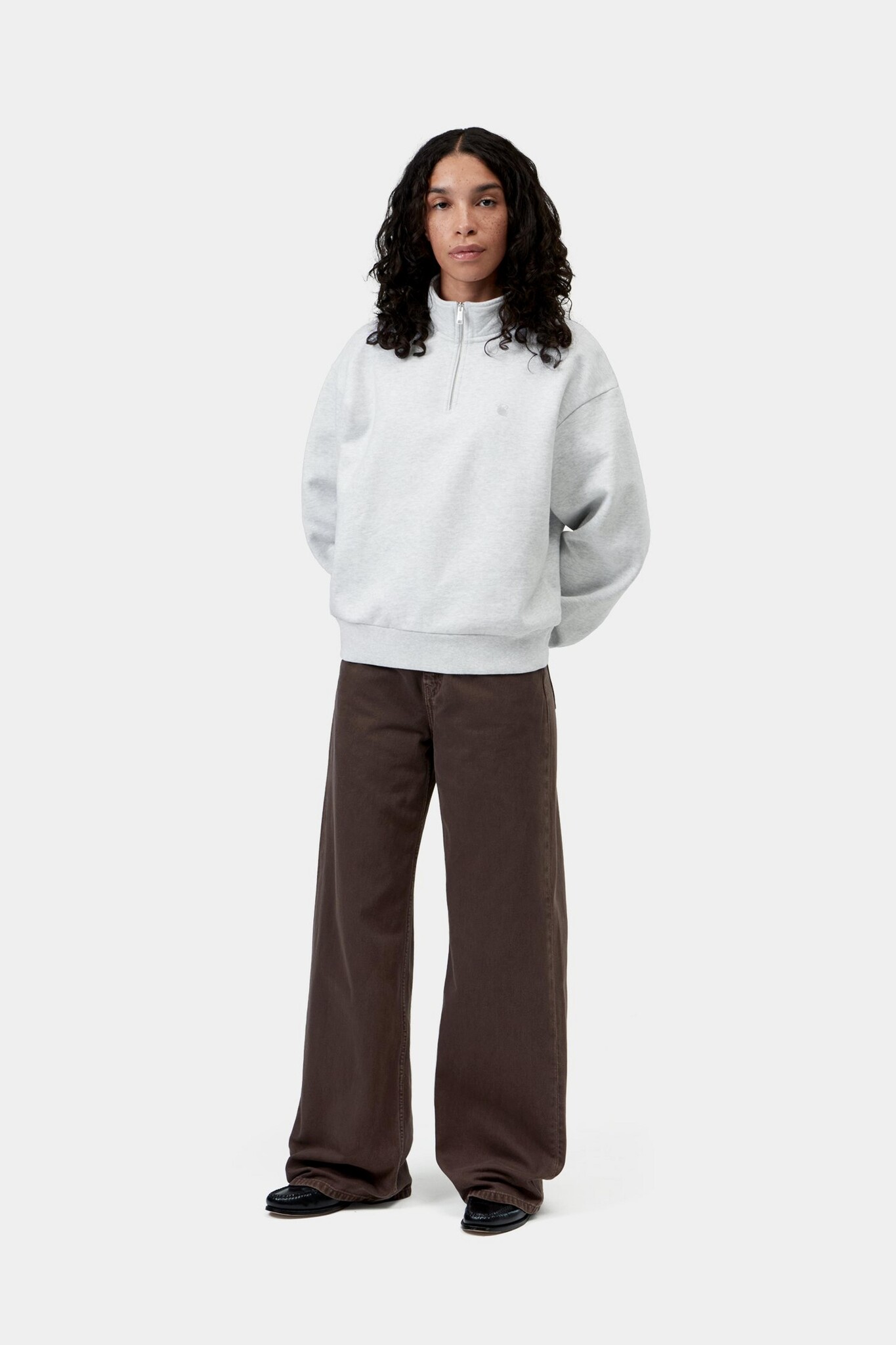 Carhartt WIP W' Casey High Neck Sweat - Ash Heather/Silver