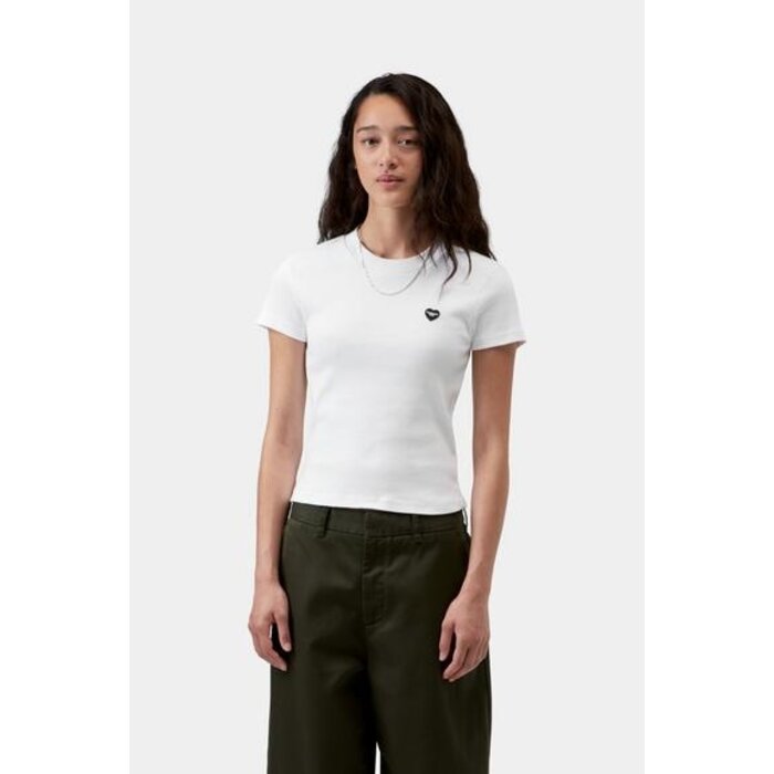 Carhartt WIP W' S/S Small Heart Patch T-Shirt - White/Black