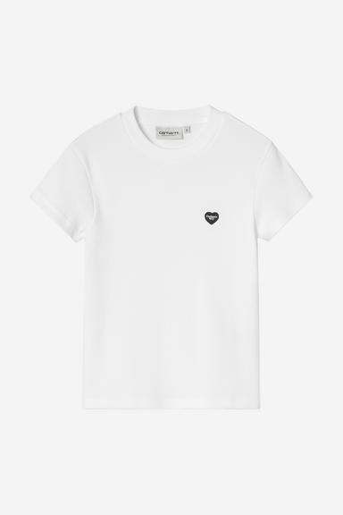 Carhartt WIP W' S/S Small Heart Patch T-Shirt - White/Black