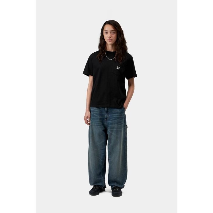 Carhartt WIP W' S/S Pocket Small Heart T-Shirt - Black