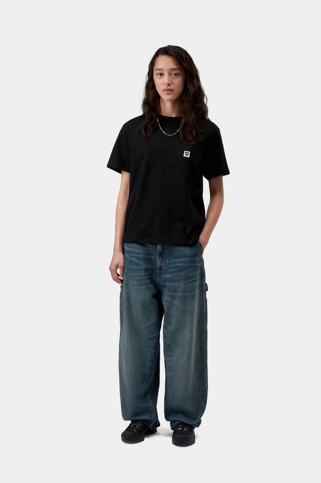 Carhartt WIP W' S/S Pocket Small Heart T-Shirt - Black