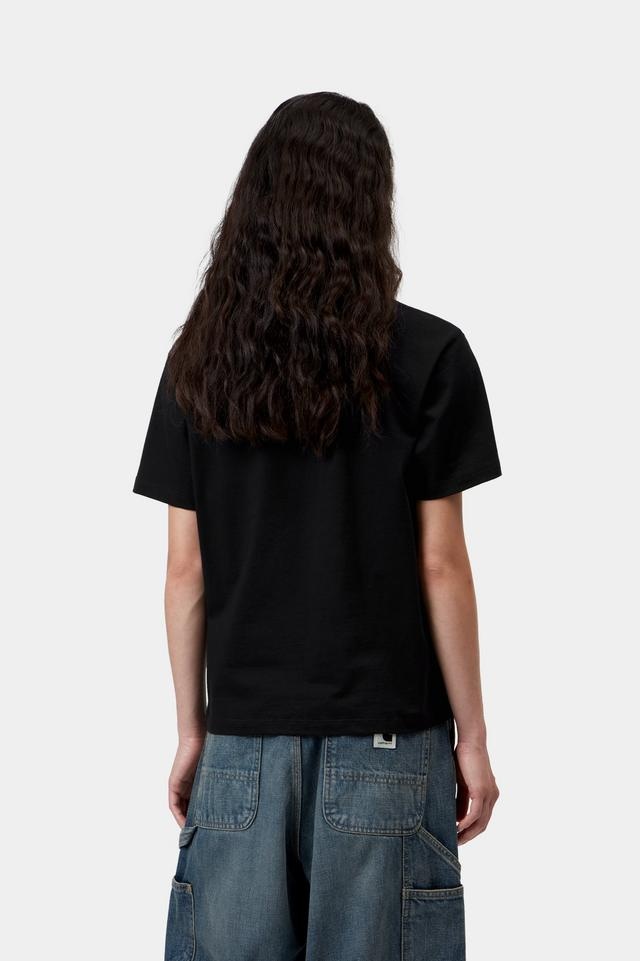 Carhartt WIP W' S/S Pocket Small Heart T-Shirt - Black